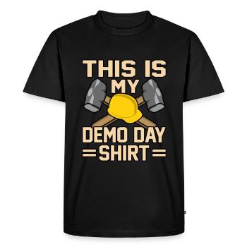 House Destruction Renovation Gift - Men's Premium Organic T-Shirt - black - Front - Nico (187cm)