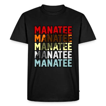 Lamantin - T-shirt Premium bio Homme - noir - Devant - Nico (187cm)