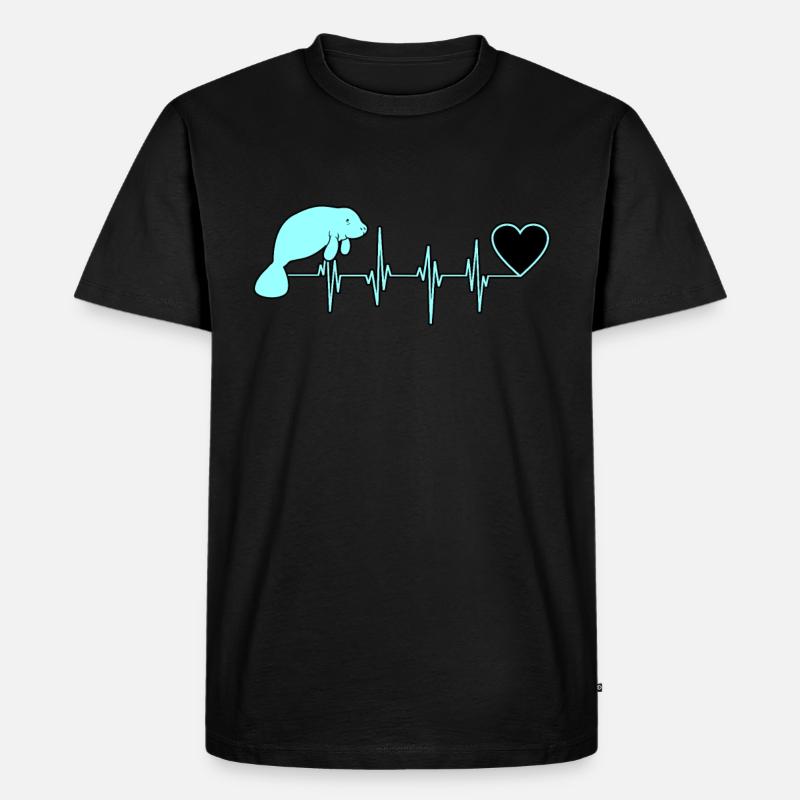 Seekuh - Männer Premium Bio T-Shirt - Schwarz