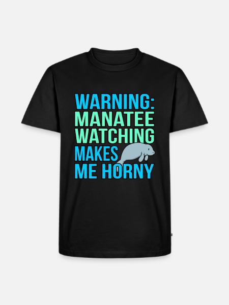 Manatee - Men's Premium Organic T-Shirt - black