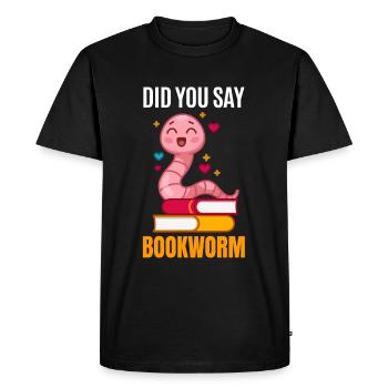 Compost Worms Gift - Men's Premium Organic T-Shirt - black - Front - Nico (187cm)