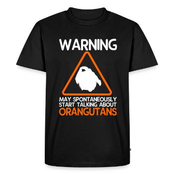 Orang-outan - T-shirt Premium bio Homme - noir - Devant - Nico (187cm)