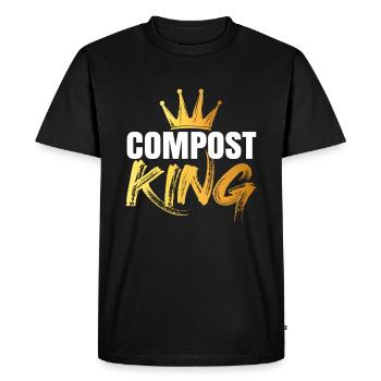 Compost Worms Gift - Men's Premium Organic T-Shirt - black - Front - Nico (187cm)