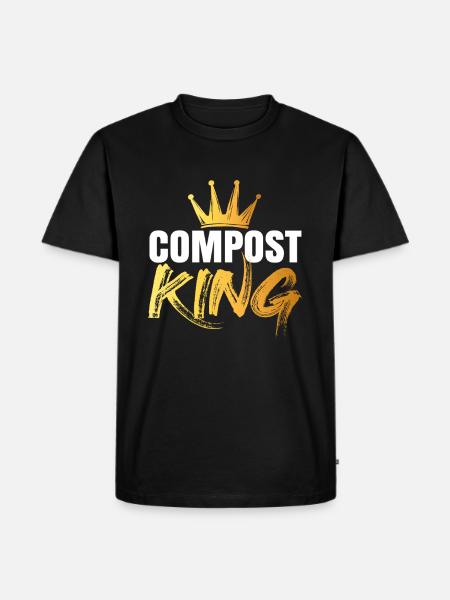 Compost Worms Gift - Men's Premium Organic T-Shirt - black