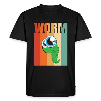 Compost Worms Gift - Men's Premium Organic T-Shirt - black - Front - Nico (187cm)