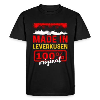 Leverkusen - T-shirt Premium bio Homme - noir - Devant - Nico (187cm)