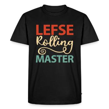 Norwegian Lefse Food - Men's Premium Organic T-Shirt - black - Front - Nico (187cm)