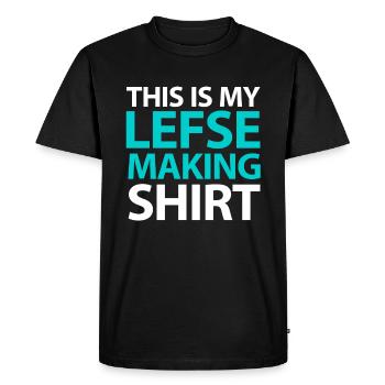 My favourite Norwegian food - Men's Premium Organic T-Shirt - black - Front - Nico (187cm)