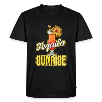Tequila sunrise - T-shirt Premium bio Homme - noir - Devant - Nico (187cm)
