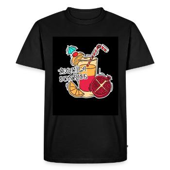 Tequila sunrise - T-shirt Premium bio Homme - noir - Devant - Nico (187cm)