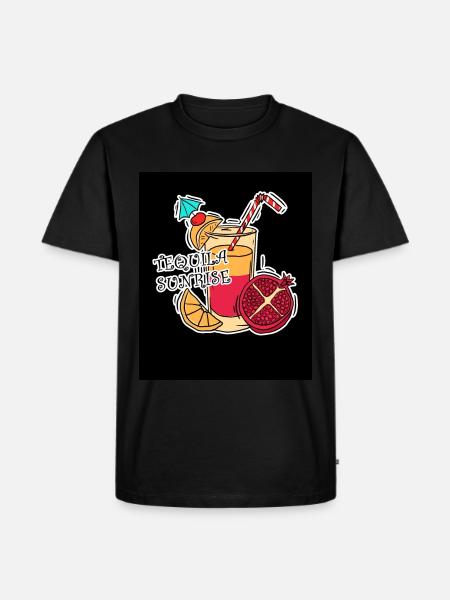Tequila Sunrise - Men's Premium Organic T-Shirt - black