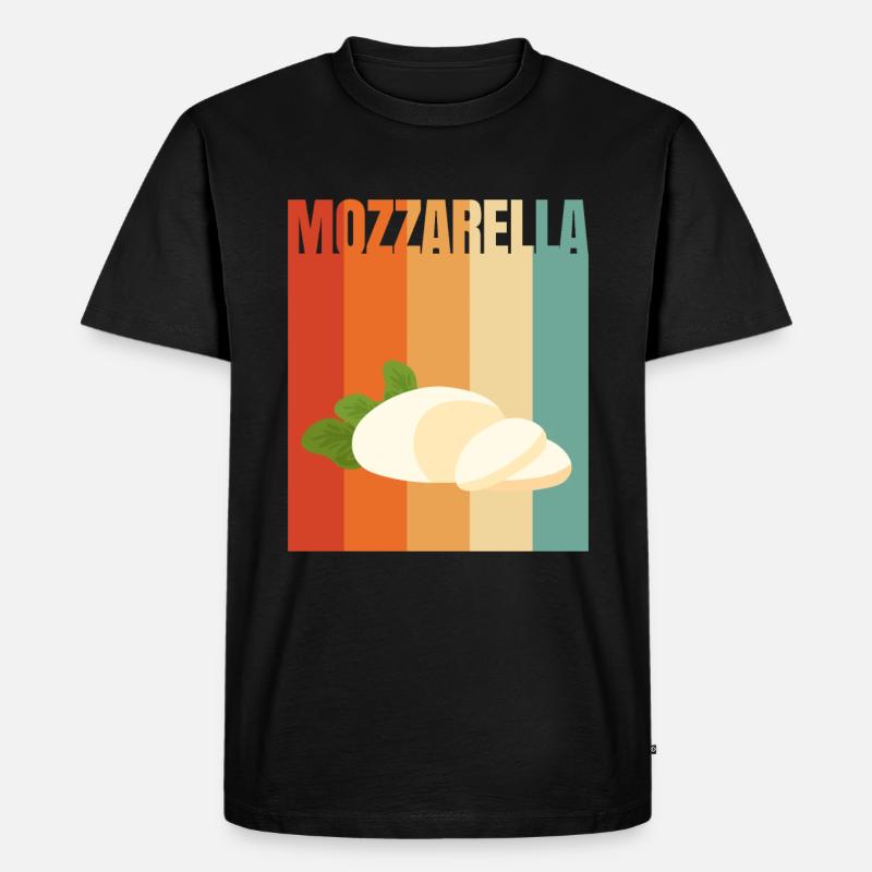 Rétro Mozzarella - T-shirt Premium bio Homme - noir