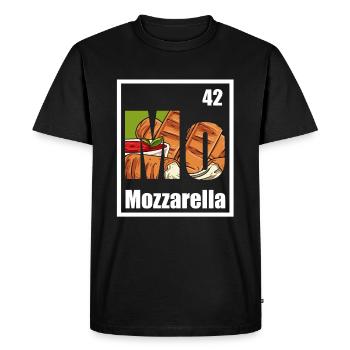 Bâtonnets de mozzarella - T-shirt Premium bio Homme - noir - Devant - Nico (187cm)