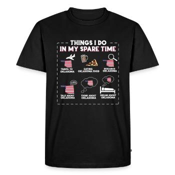 Oklahoma - T-shirt Premium bio Homme - noir - Devant - Nico (187cm)