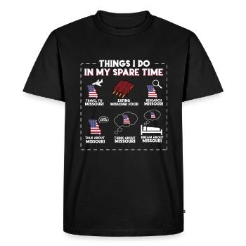 Missouri - T-shirt Premium bio Homme - noir - Devant - Nico (187cm)