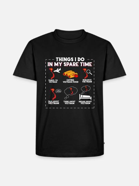 Vietnam - Männer Premium Bio T-Shirt - Schwarz