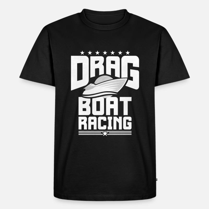 Drachenbootrennen Drachenboot - Männer Premium Bio T-Shirt - Schwarz