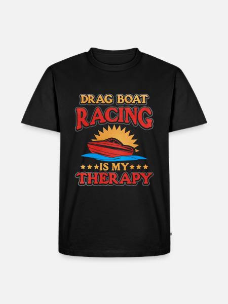 Drachenbootrennen Drachenboot - Männer Premium Bio T-Shirt - Schwarz