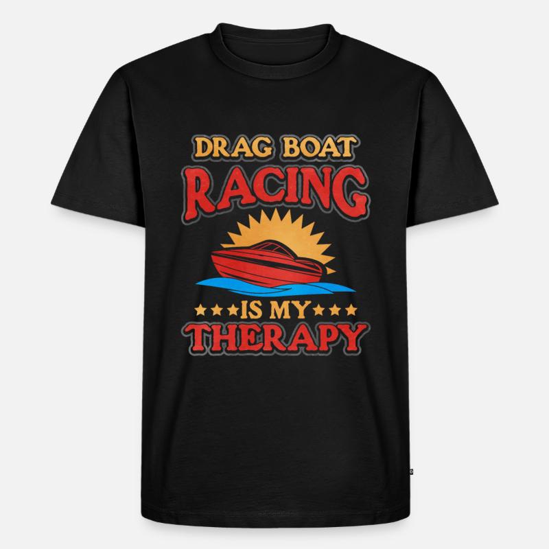 Drachenbootrennen Drachenboot - Männer Premium Bio T-Shirt - Schwarz
