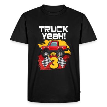 3rd birthday - Men's Premium Organic T-Shirt - black - Front - Nico (187cm)