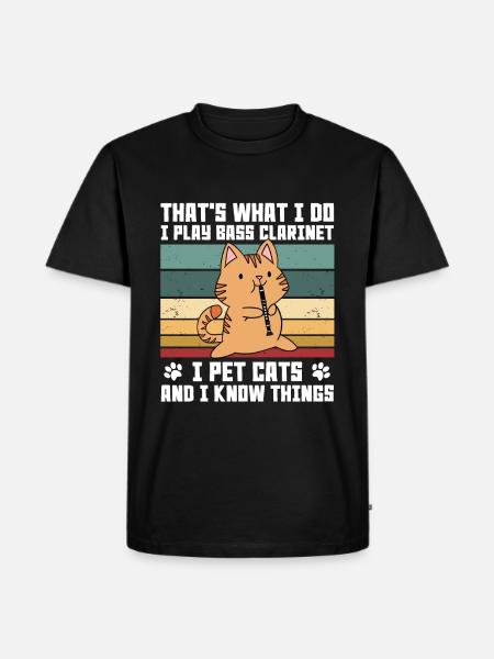 Clarinet - Men's Premium Organic T-Shirt - black