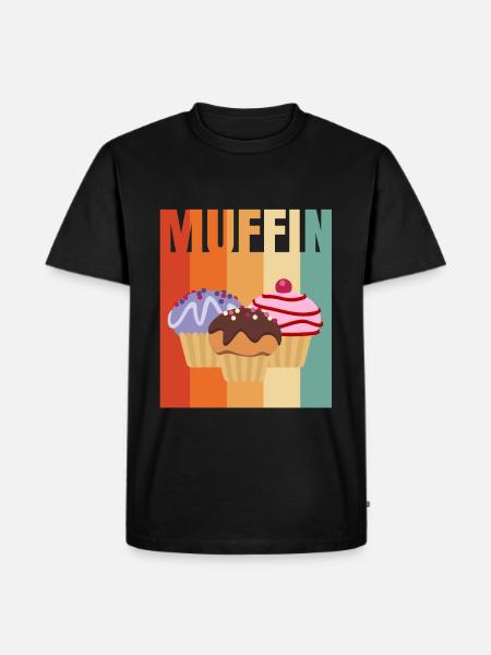 Muffin - Men's Premium Organic T-Shirt - black