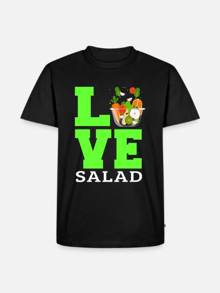 Love salad - Men's Premium Organic T-Shirt - black