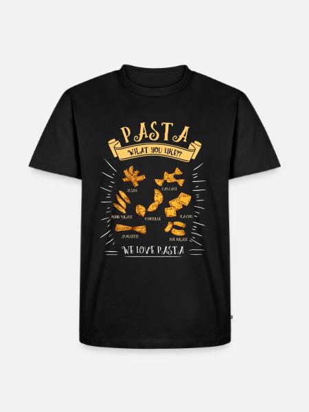 Pasta Pasta Italy Gift - Men's Premium Organic T-Shirt - black