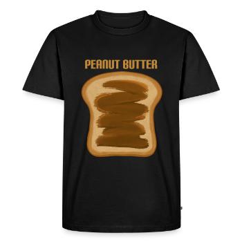 Erdnussbutter Peanut Butter - Men's Premium Organic T-Shirt - black - Front - Nico (187cm)