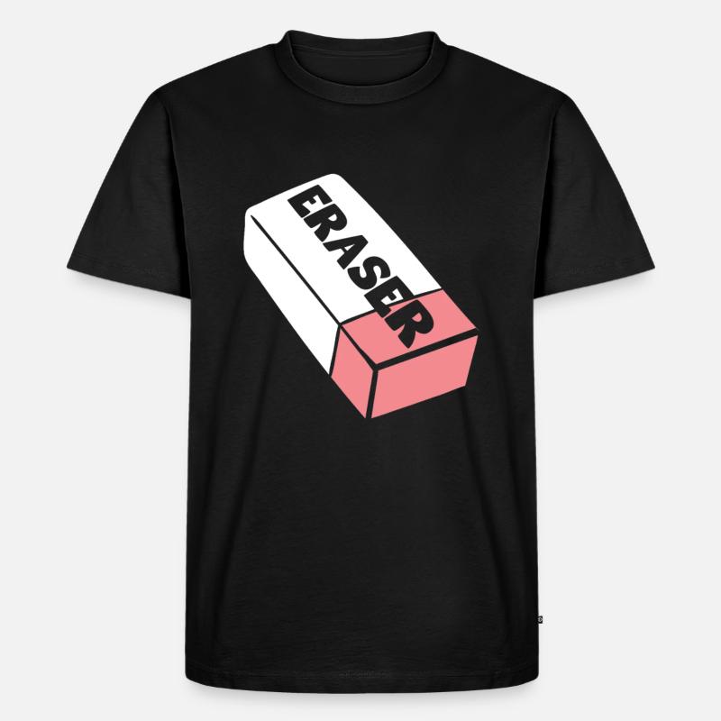 Radiergummi Kostüm - Männer Premium Bio T-Shirt - Schwarz