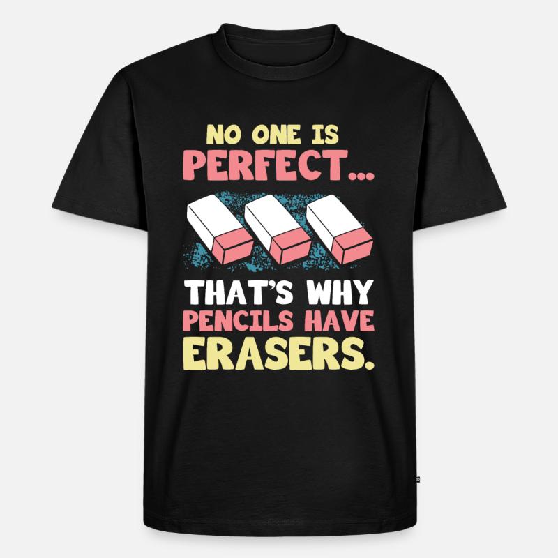 Radiergummi Kostüm Geschenk - Männer Premium Bio T-Shirt - Schwarz