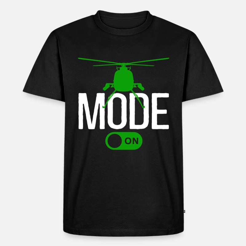 Mode hélicoptère activé - T-shirt Premium bio Homme - noir