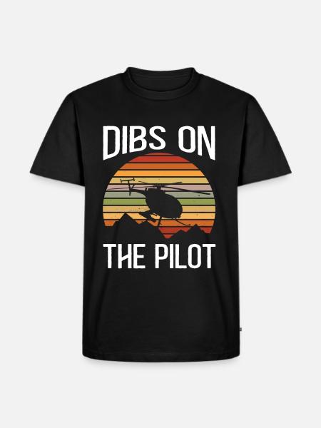 Helicopter Pilot Gift - Men's Premium Organic T-Shirt - black