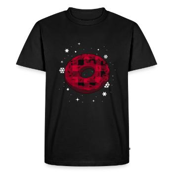 Bagel Gift Funny - Men's Premium Organic T-Shirt - black - Front - Nico (187cm)