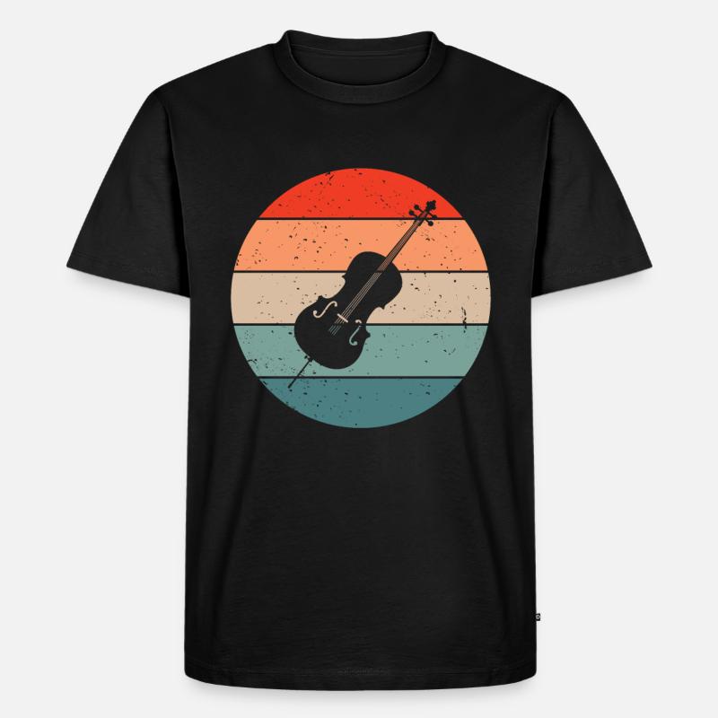 Cello Lustiges Geschenk Viola - Männer Premium Bio T-Shirt - Schwarz