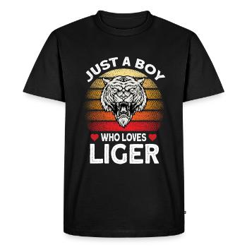 Cadeau amusant Liger - T-shirt Premium bio Homme - noir - Devant - Nico (187cm)