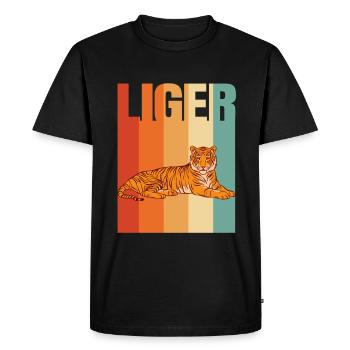 Cadeau amusant Liger - T-shirt Premium bio Homme - noir - Devant - Nico (187cm)