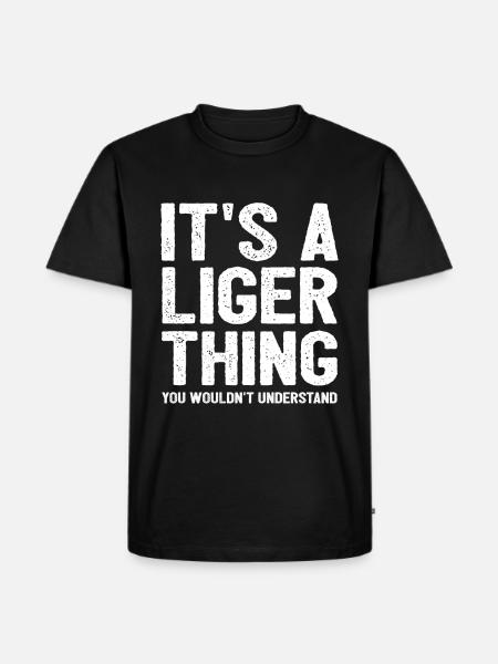 Liger Funny Gift - Men's Premium Organic T-Shirt - black