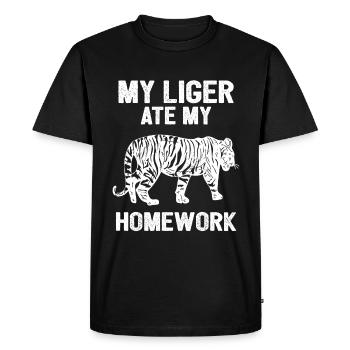 Cadeau amusant Liger - T-shirt Premium bio Homme - noir - Devant - Nico (187cm)