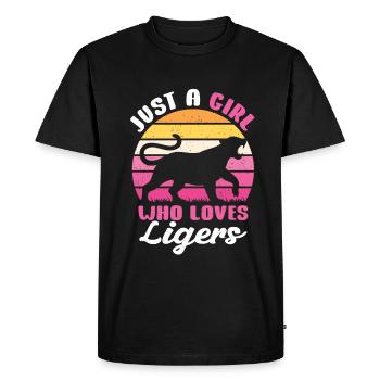 Cadeau amusant Liger - T-shirt Premium bio Homme - noir - Devant - Nico (187cm)