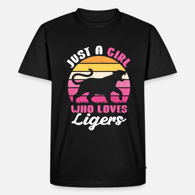 Liger Lustiges Geschenk - Männer Premium Bio T-Shirt - Schwarz
