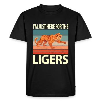Cadeau amusant Liger - T-shirt Premium bio Homme - noir - Devant - Nico (187cm)