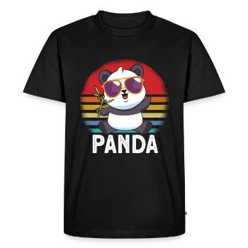 Lunettes de soleil Panda - T-shirt Premium bio Homme - noir - Devant - Nico (187cm)