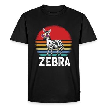 Lunettes de soleil Zebra - T-shirt Premium bio Homme - noir - Devant - Nico (187cm)