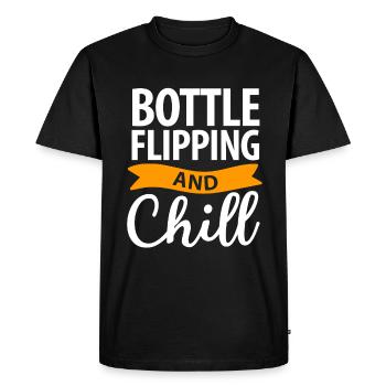 Water Bottel Flipping Gift Bottle - T-shirt Premium bio Homme - noir - Devant - Nico (187cm)