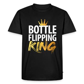 Bouteille d’eau Flipping Gift Spin The Bottle - T-shirt Premium bio Homme - noir - Devant - Nico (187cm)