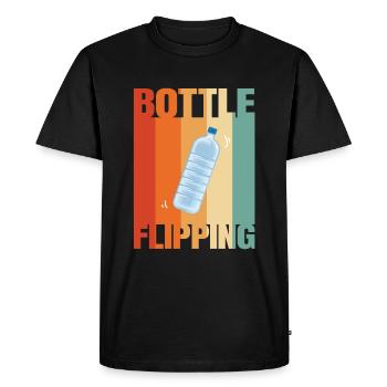 Water Bottel Flipping Gift Bottle - T-shirt Premium bio Homme - noir - Devant - Nico (187cm)