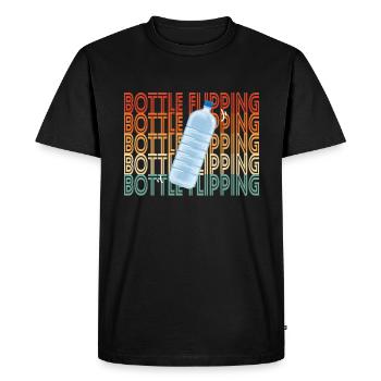 Water Bottel Flipping Gift Bottle - T-shirt Premium bio Homme - noir - Devant - Nico (187cm)