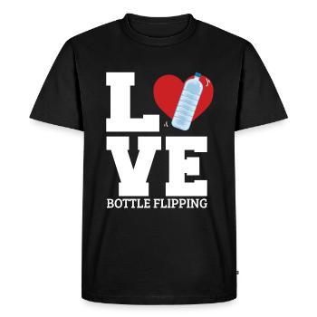 Water Bottel Flipping Gift Bottle - T-shirt Premium bio Homme - noir - Devant - Nico (187cm)