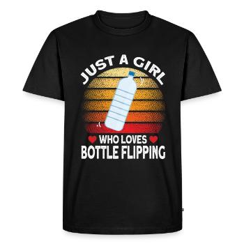 Water Bottel Flipping Gift Bottle - T-shirt Premium bio Homme - noir - Devant - Nico (187cm)